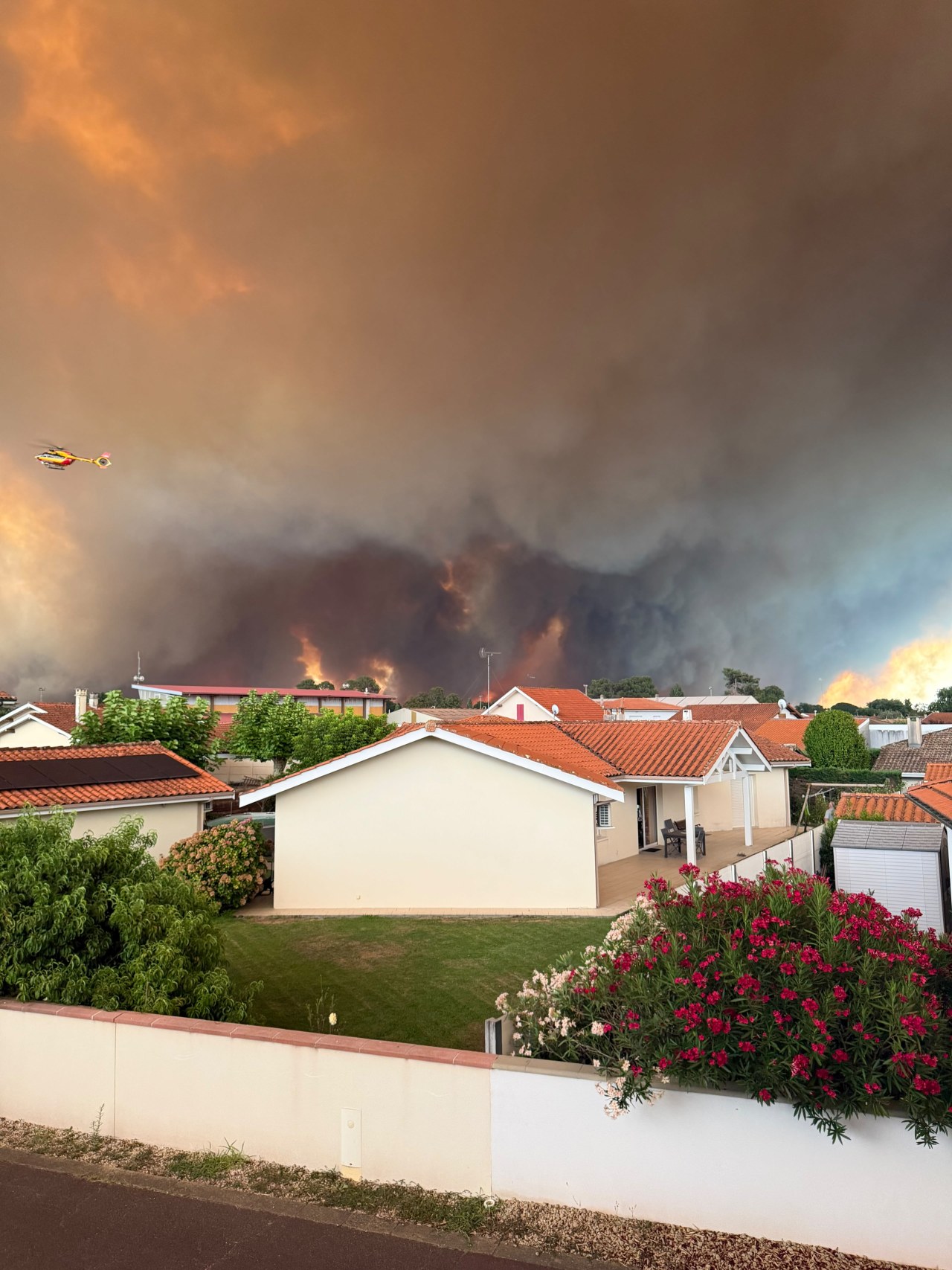 An American mom escapes from Europe's wildfires