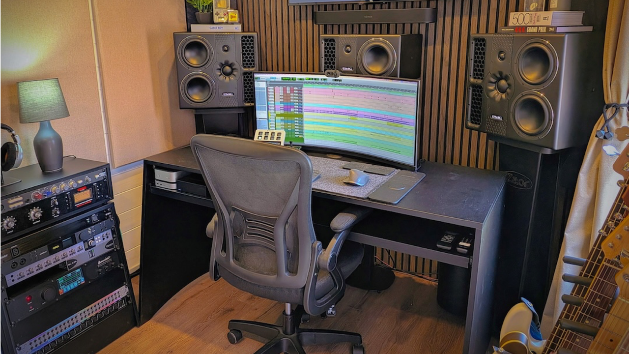 This backyard Dolby Atmos home music studio is the shed of my dreams and is used for pro mixing