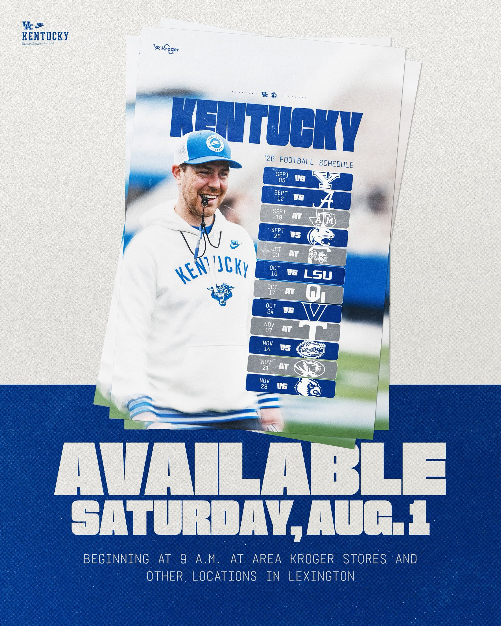 Kentucky football schedule posters available starting Saturday