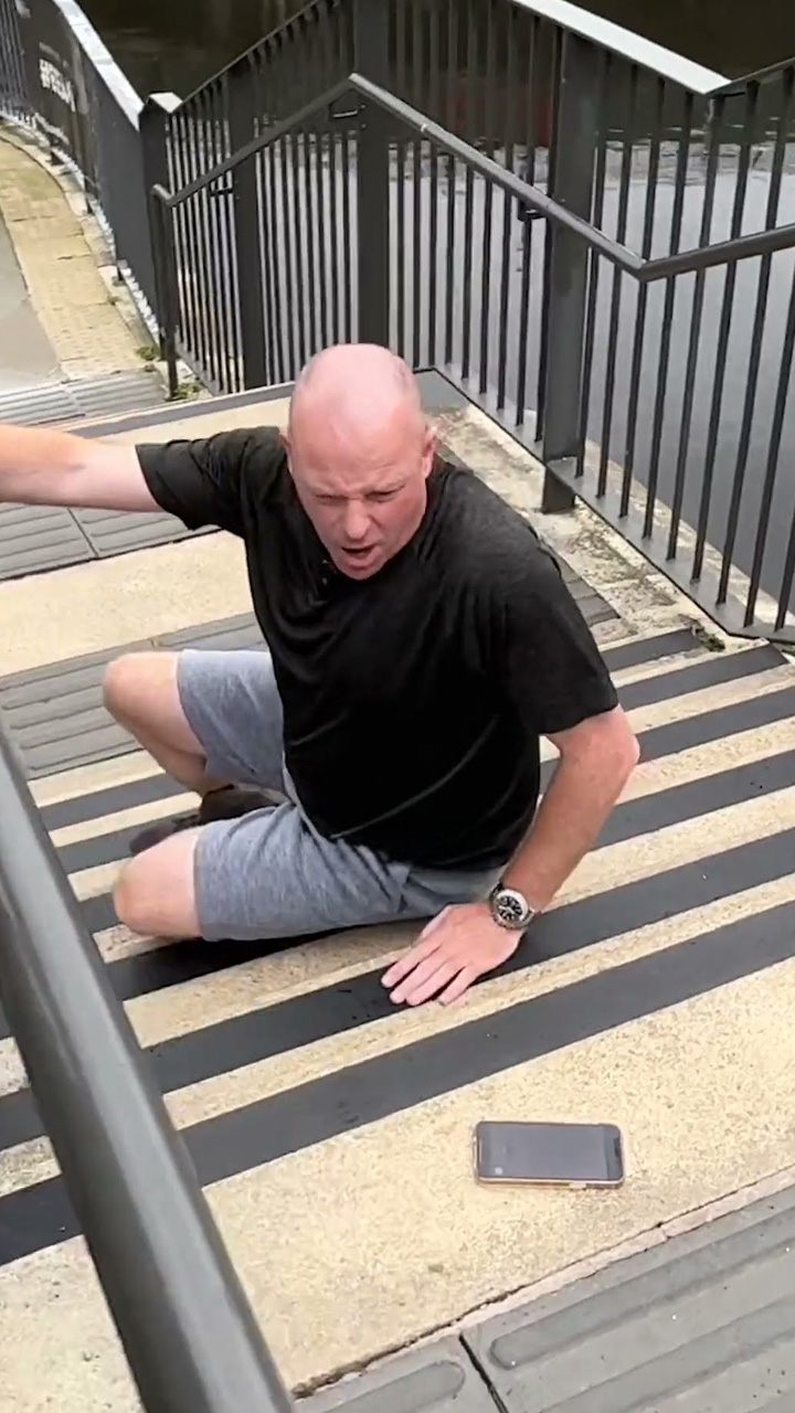 Hilarious outdoor stunt failure caught on camera