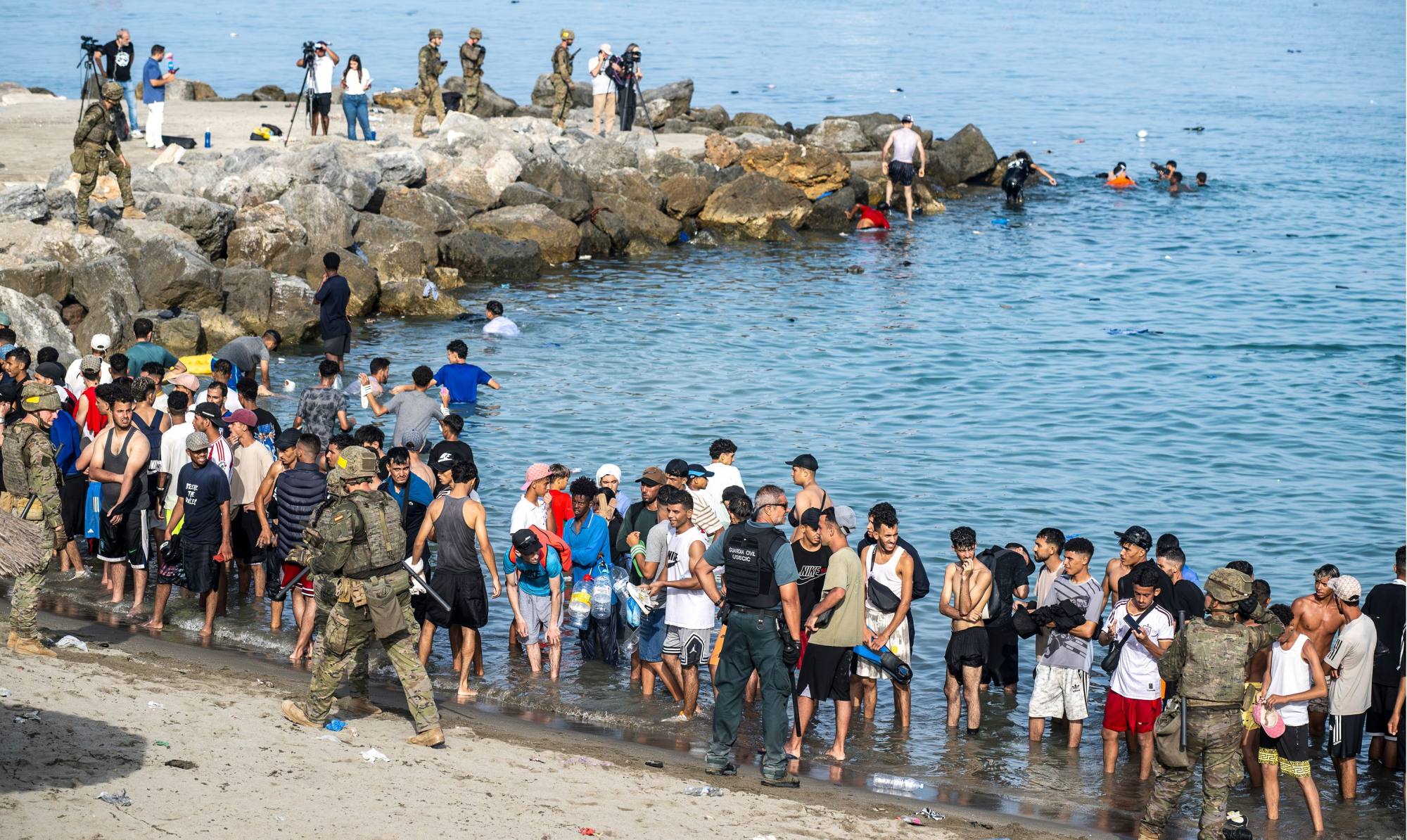 France, Italy tighten borders after 60,000 migrants enter Spain’s Ceuta
