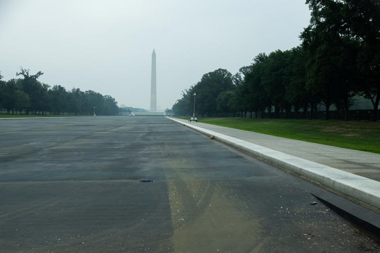 Trump ordered his administration to fix the Reflecting Pool, which has been plagued by problems for years (Reuters)