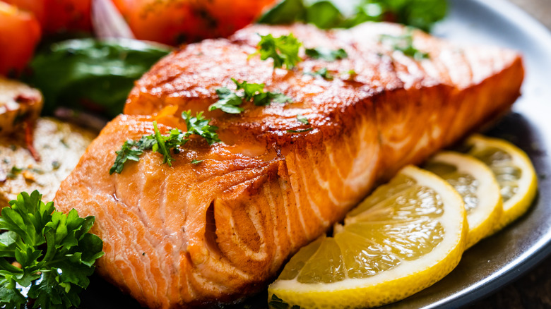 Give salmon a steakhouse-style upgrade with a cowboy-inspired topping