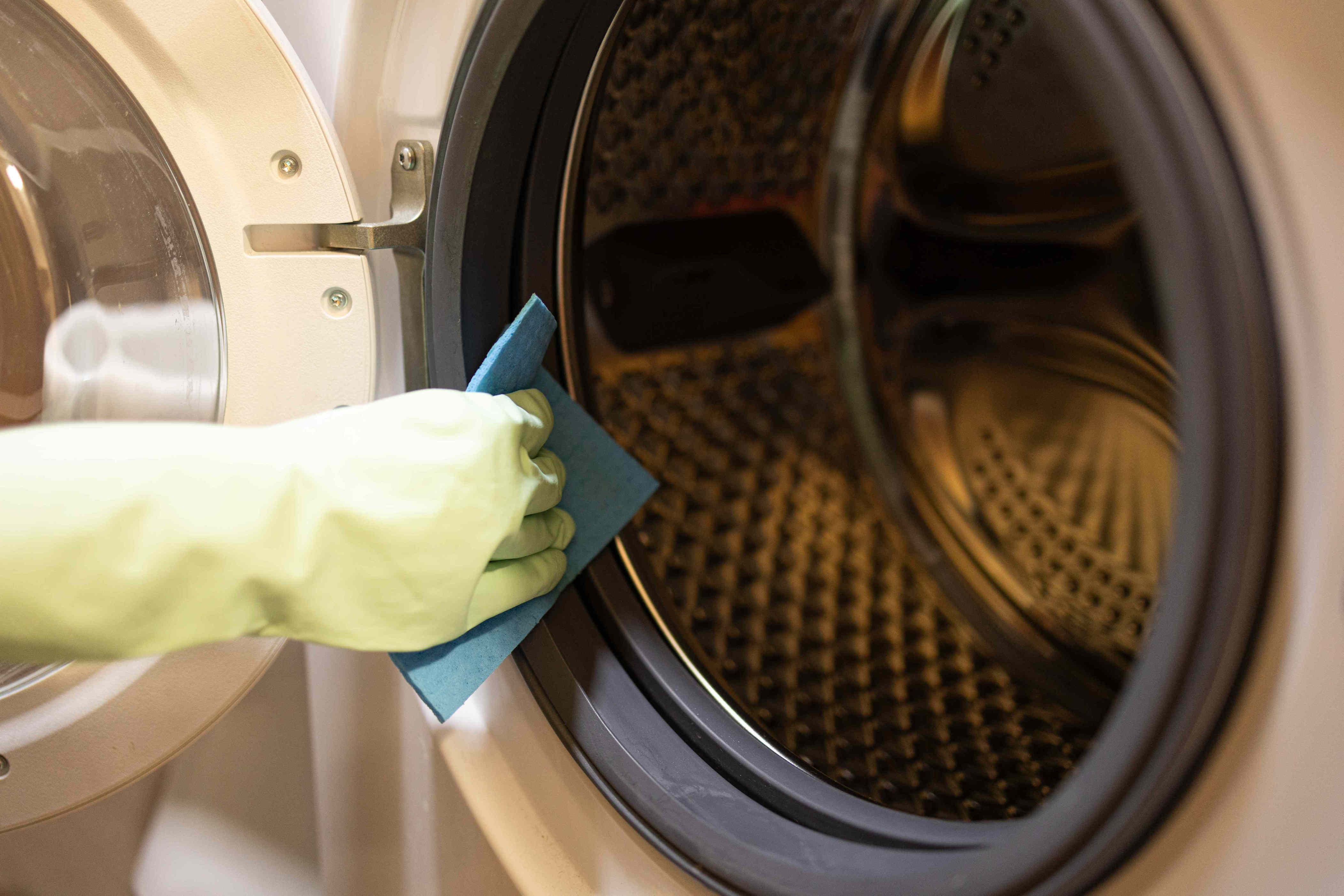 How often to clean a front-load washing machine to prevent odors