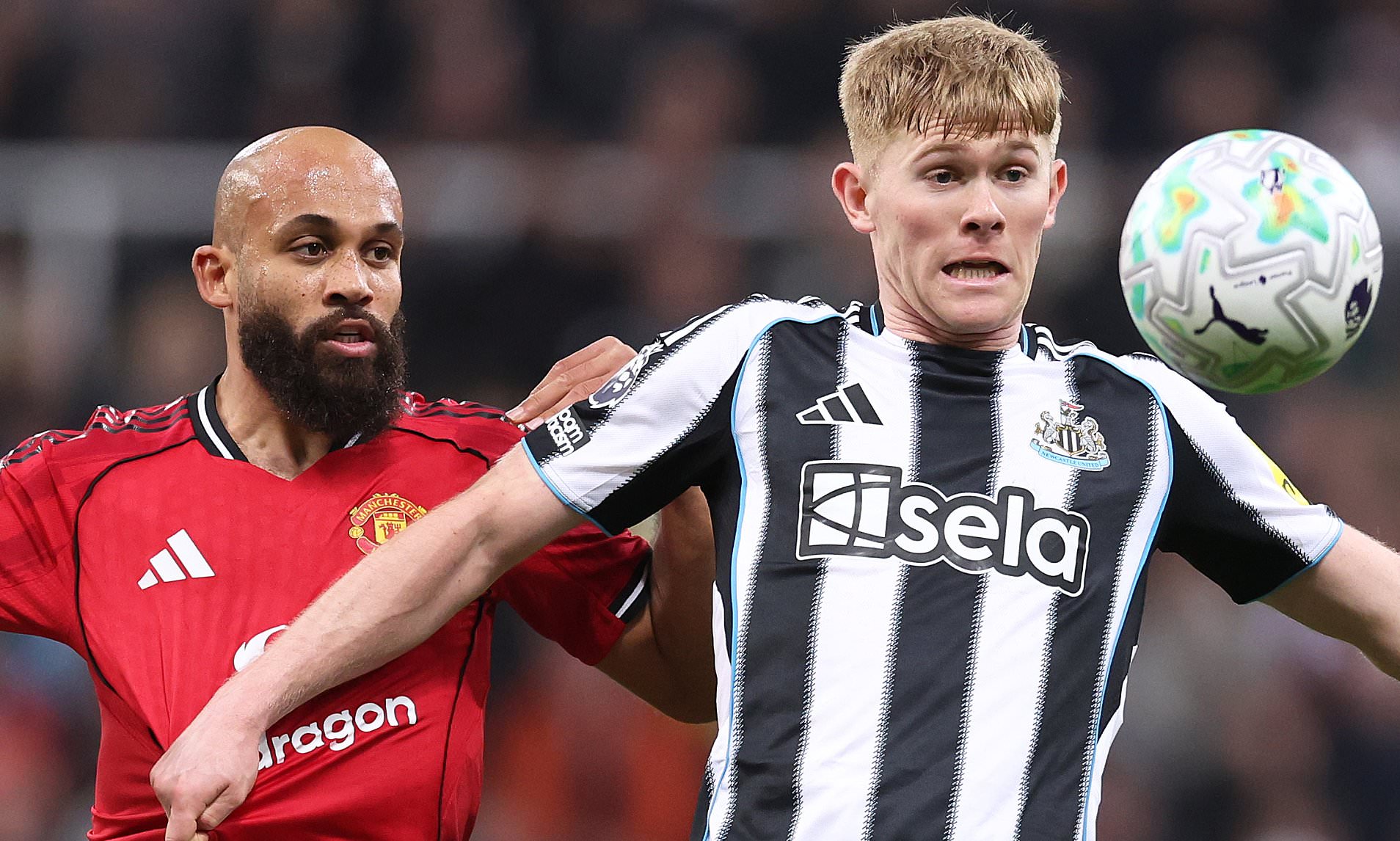 Man United keeping tabs on Newcastle defender Lewis Hall ahead of ...