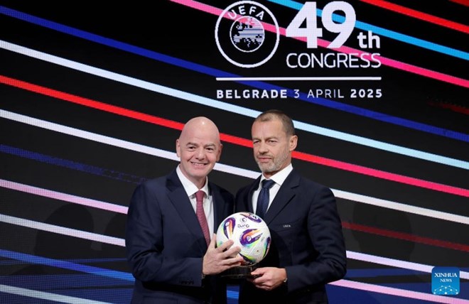 UEFA liên tục phản đối kế hoạch thương mại hóa World Cup của FIFA. Ảnh: Xinhua