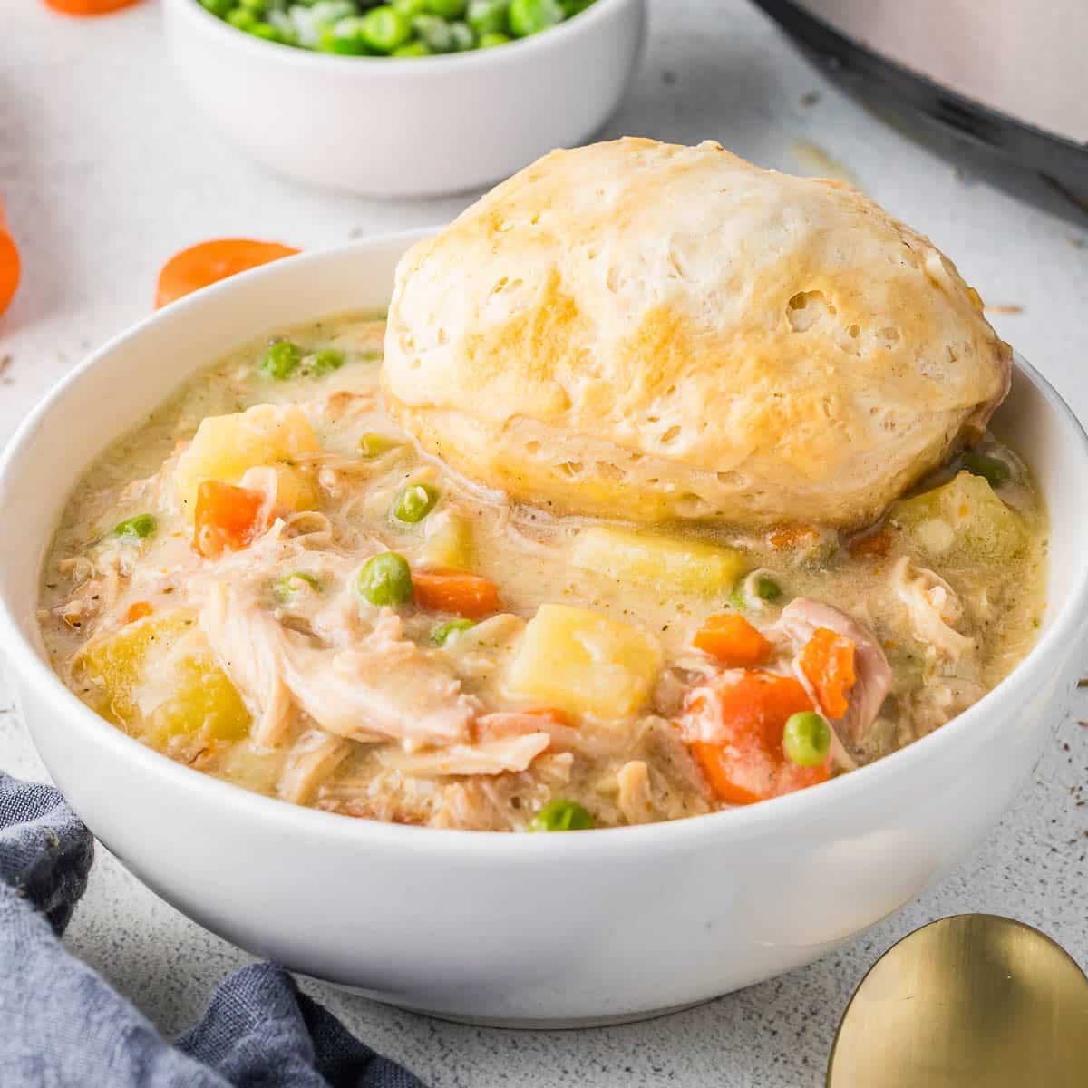 Slow cooker chicken pot pie