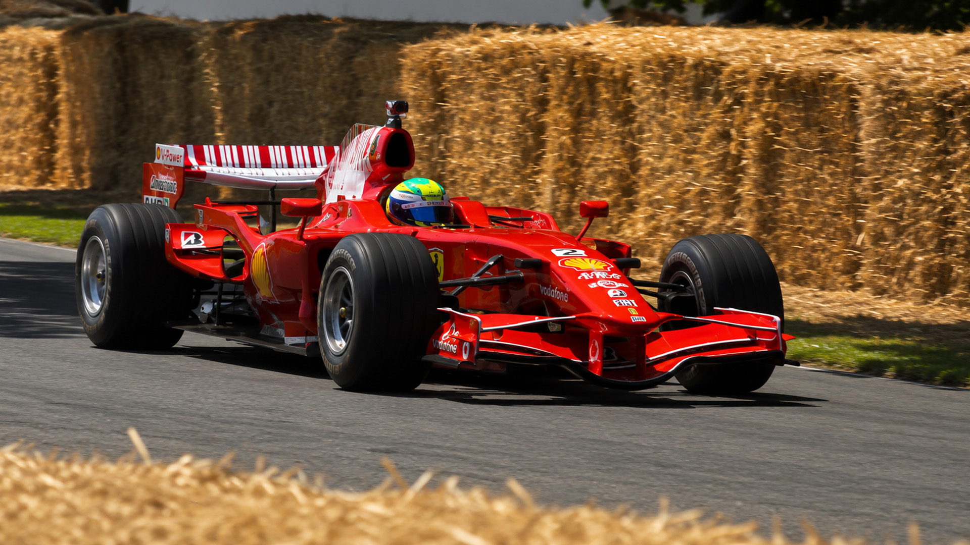 Ferrari F2008 showcases Formula 1 acceleration on the racetrack