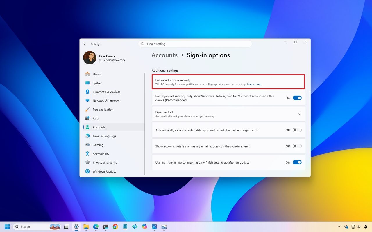 Windows Hello vs. Enhanced sign-in security: What's the difference?