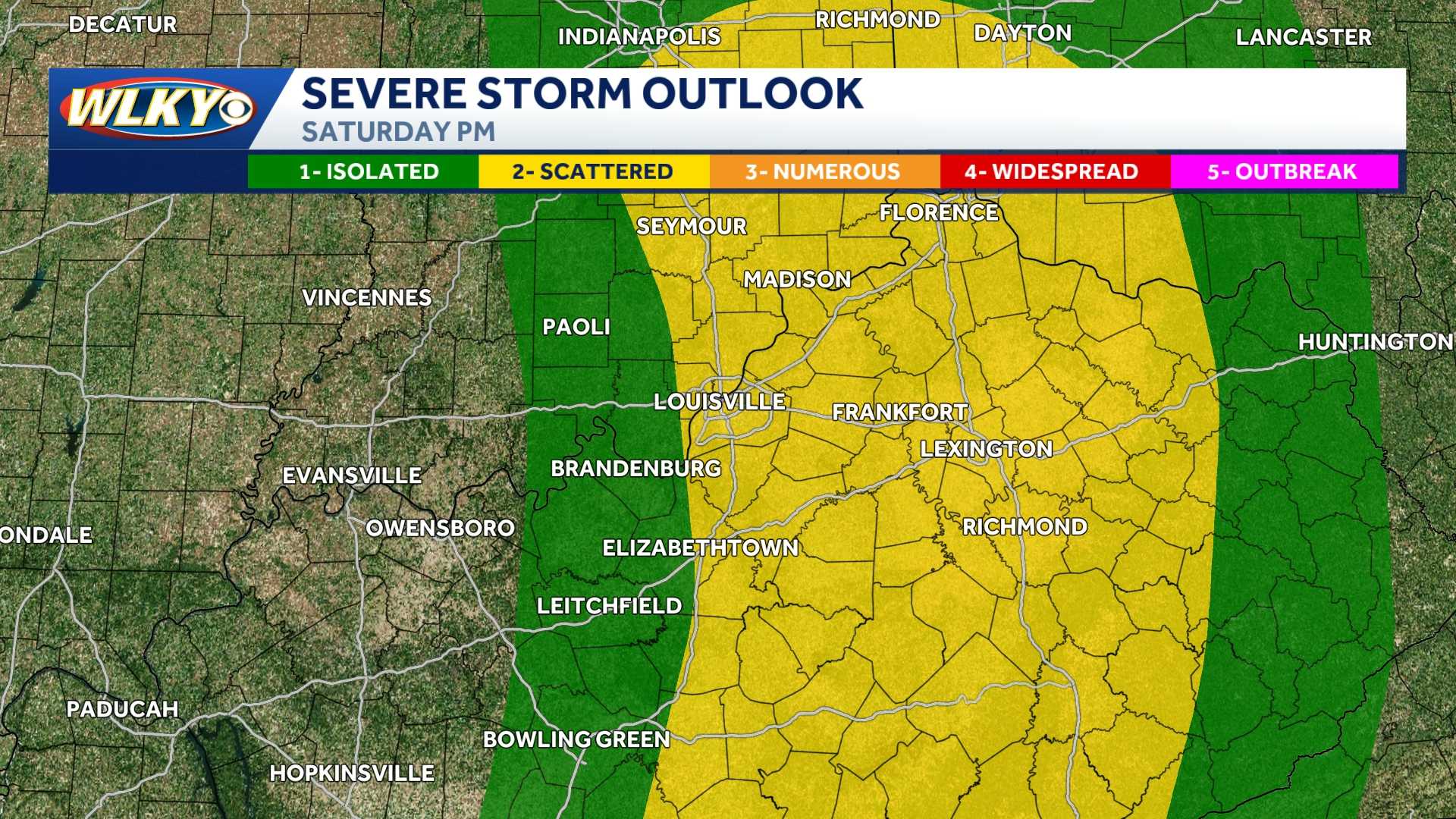 Weekend weather: Strong storms possible Saturday, showers on Sunday
