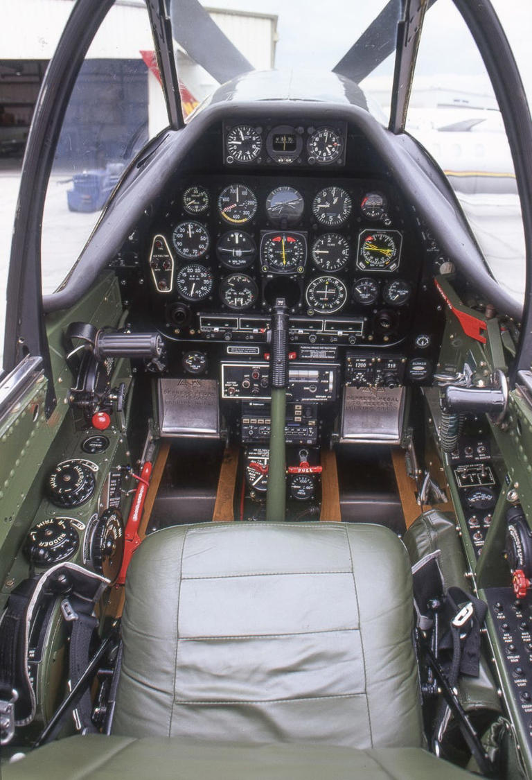 A photo tour of the Roush Mustang vs P-51 Mustang fighter plane