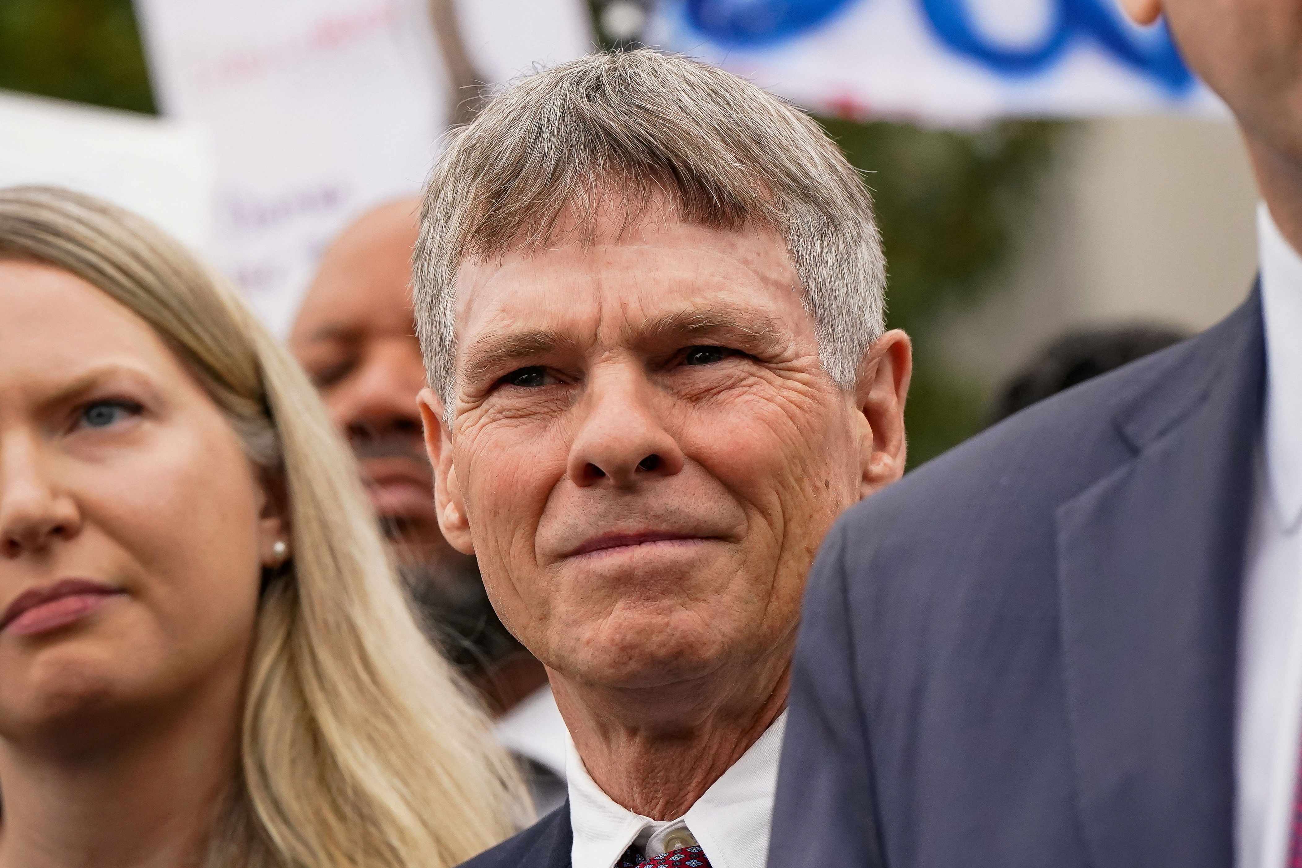 David Hearn, the former Olympian briefly indicted by the Trump administration, had denied Pirro’s accusations and pleaded not guilty to charges before Pirro moved to dismiss the case Friday (Reuters)