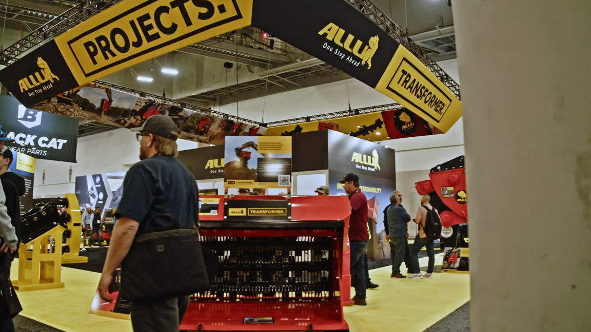 Exploring the latest ALLU transformer attachments at the equipment expo
