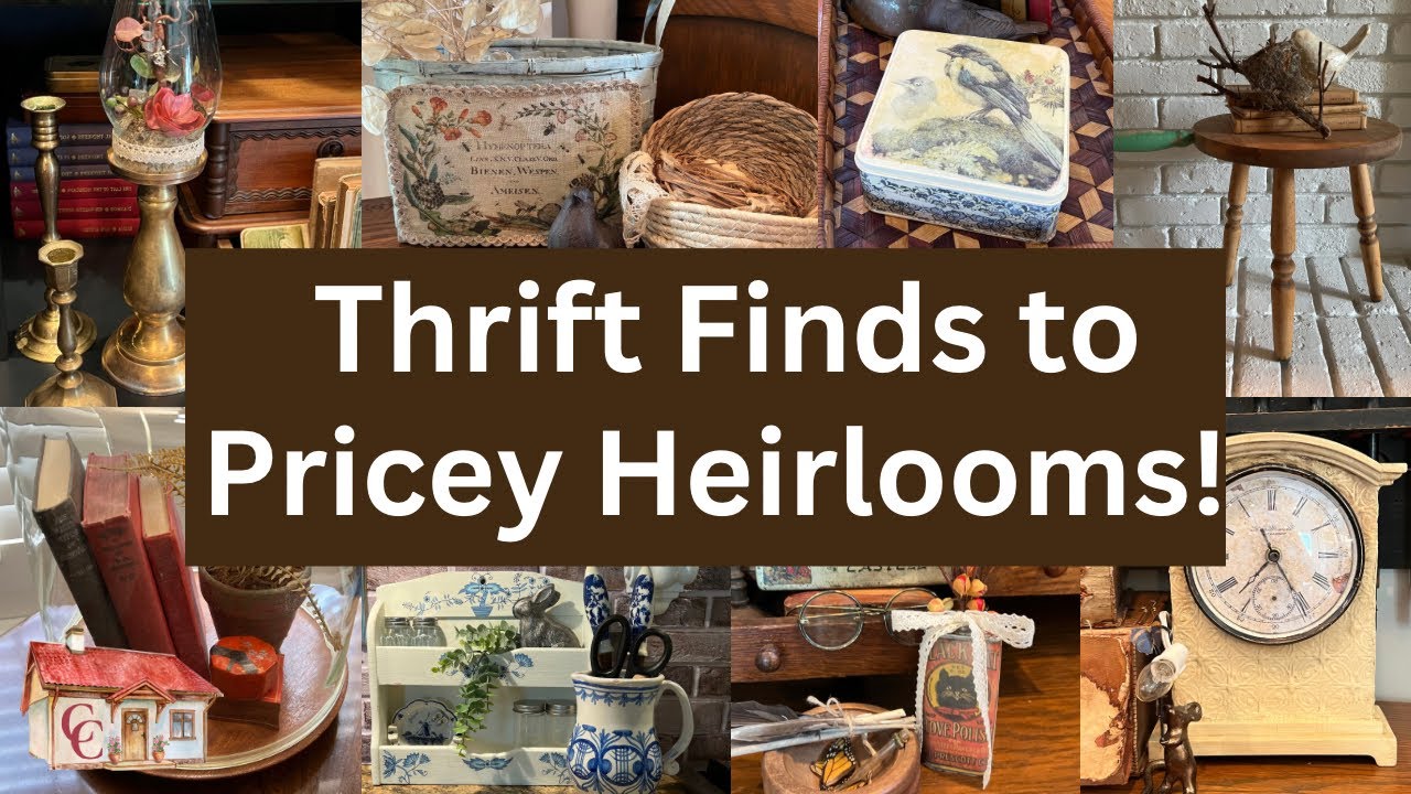 Turning thrift store finds into beautiful vintage decor