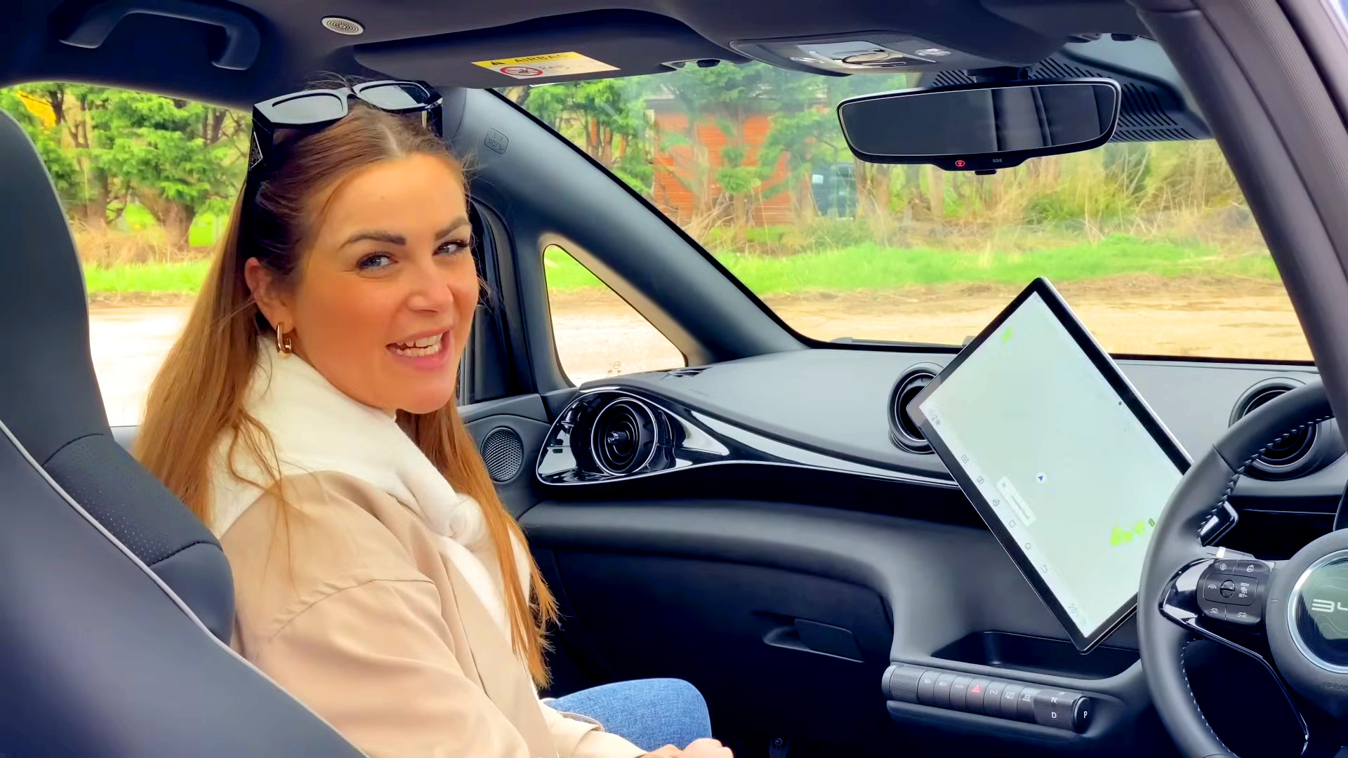 BYD Dolphin features a smart rotating touchscreen display