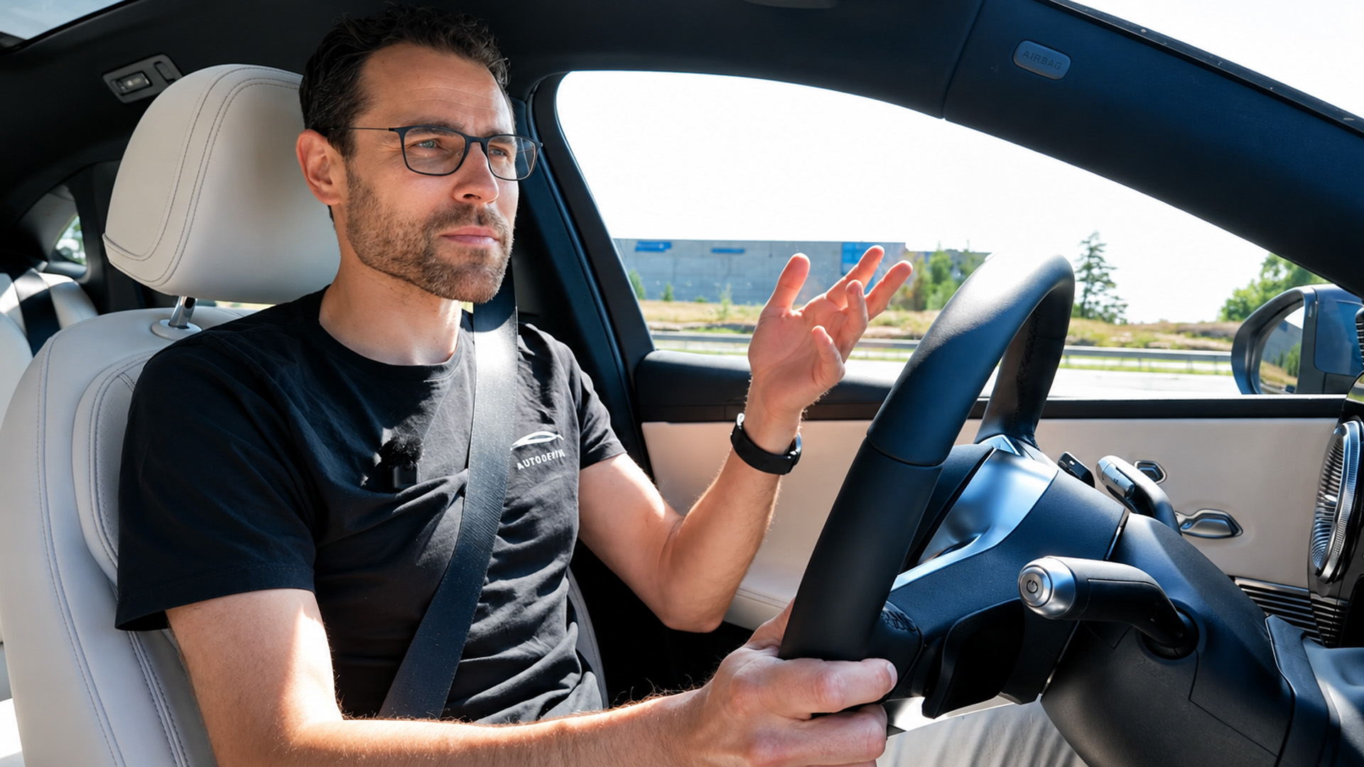 Experiencing the latest electric Mercedes C Class behind the wheel
