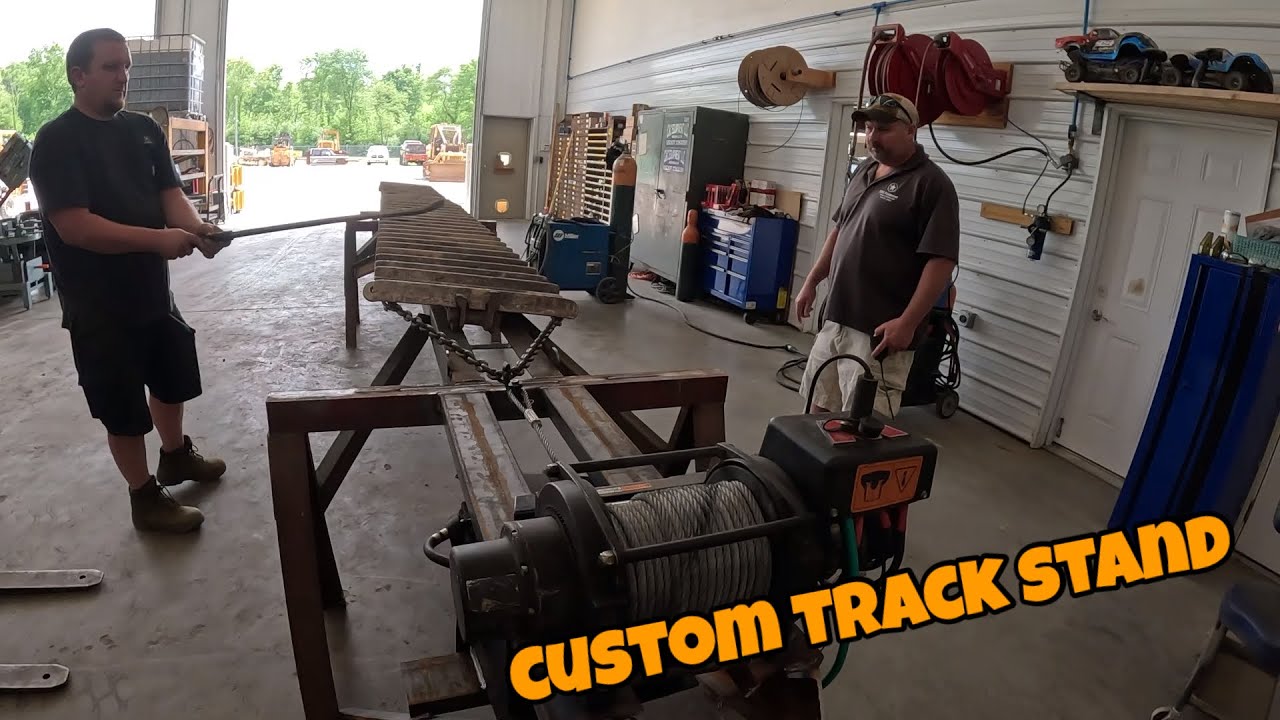 Custom shop built dozer undercarriage change station machine, much needed!