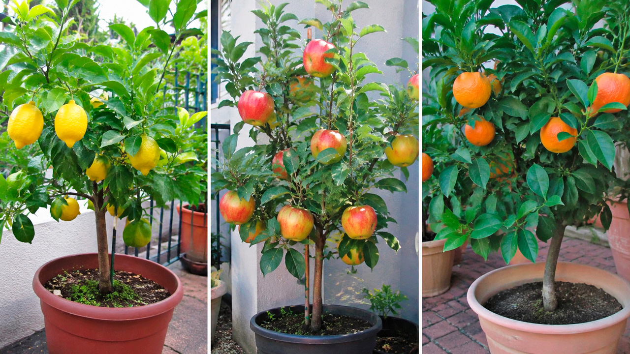 Fruit trees that thrive perfectly in pots