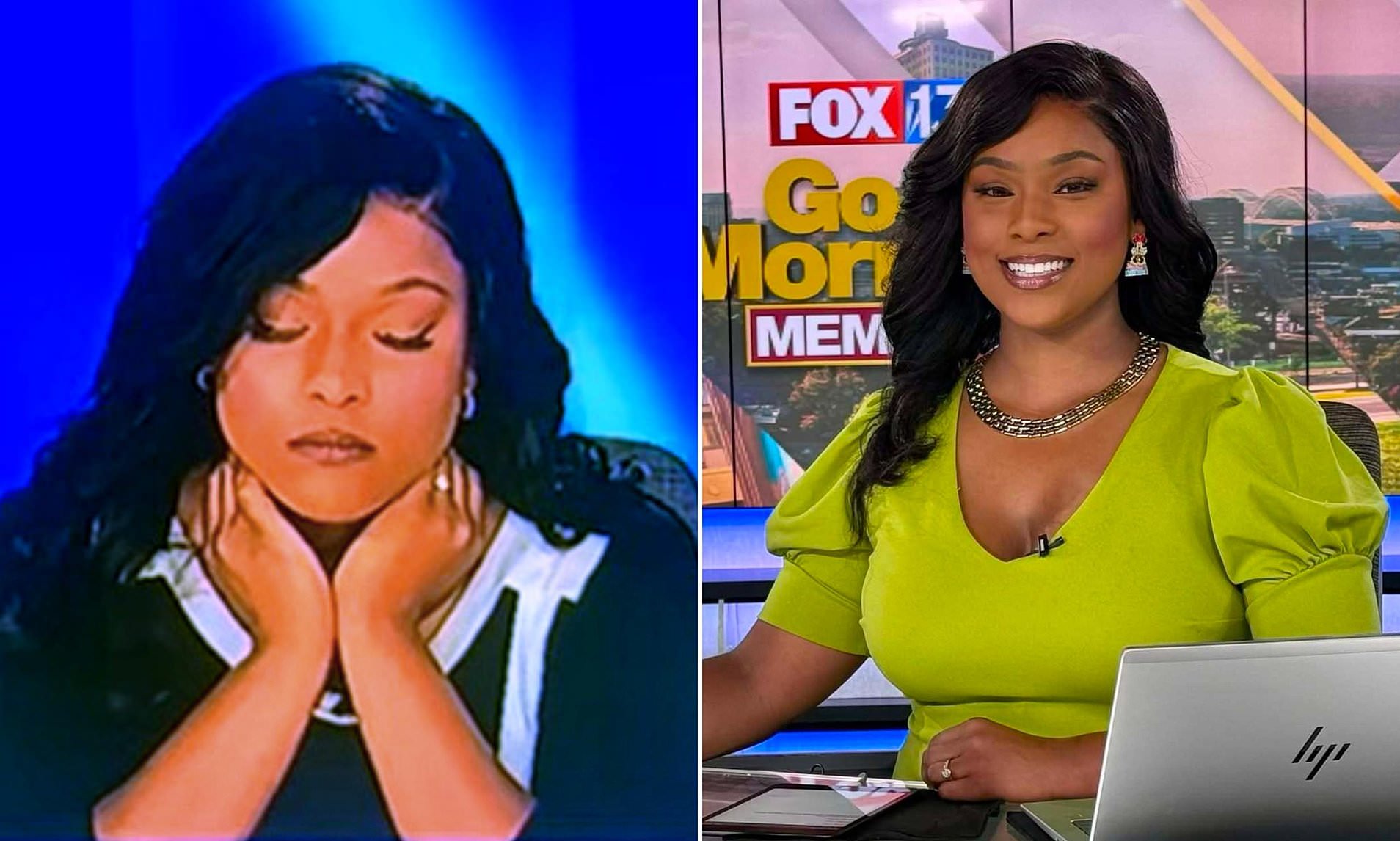 News anchor stuns viewers as she appears to fall asleep during live broadcast