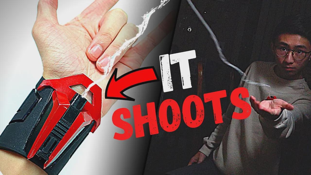 Miles Morales PS5 web shooter that shoots! DIY easy (no magnets, no spring)