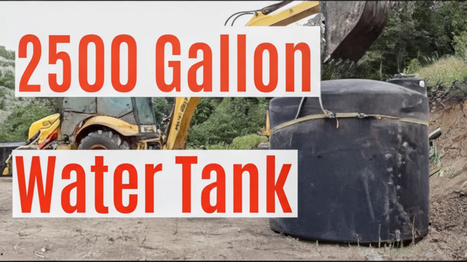 #247 - DIY shallow well - 2500 gallon above ground water tank. Pt 4