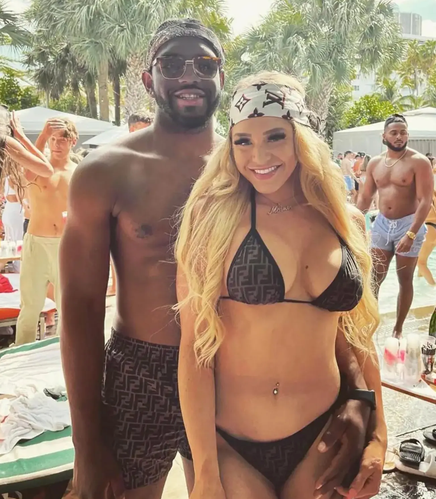 Clenney and Obumseli allegedly had a turbulent, on-and-off relationship, with mutual domestic violence accusations (Instagram)