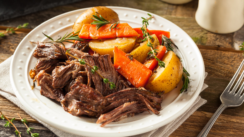 The cheaper cut of meat for tender pot roast on a budget