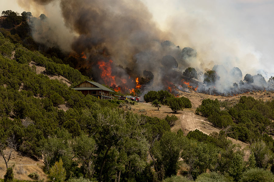 Gallery: Crews work to contain Big Rock Fire, over 1,200 acres burned