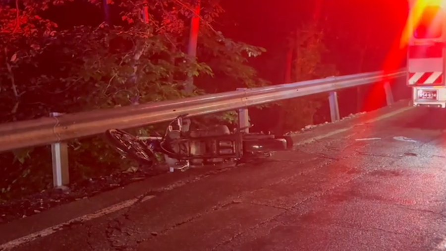 One person injured in motorcycle crash