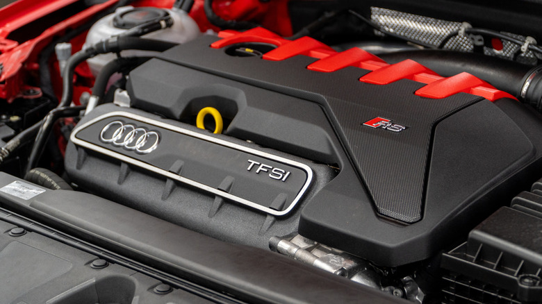 What does TFSI stand for, and how does the Audi engine tech work?