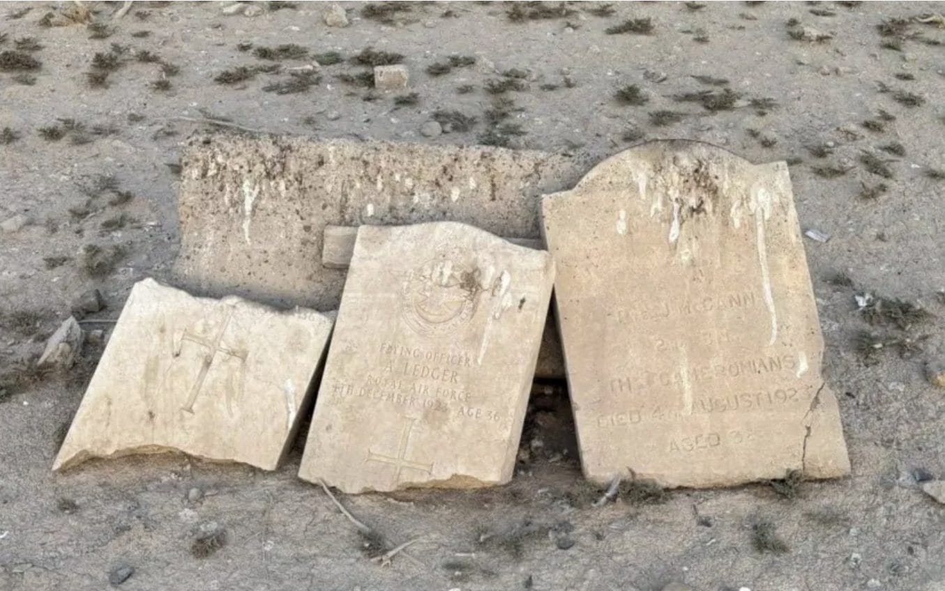Army turned First and Second World War gravestones into gravel