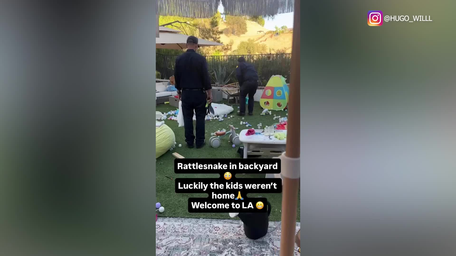 Rattlesnake found hiding in kids' toys in LA County backyard