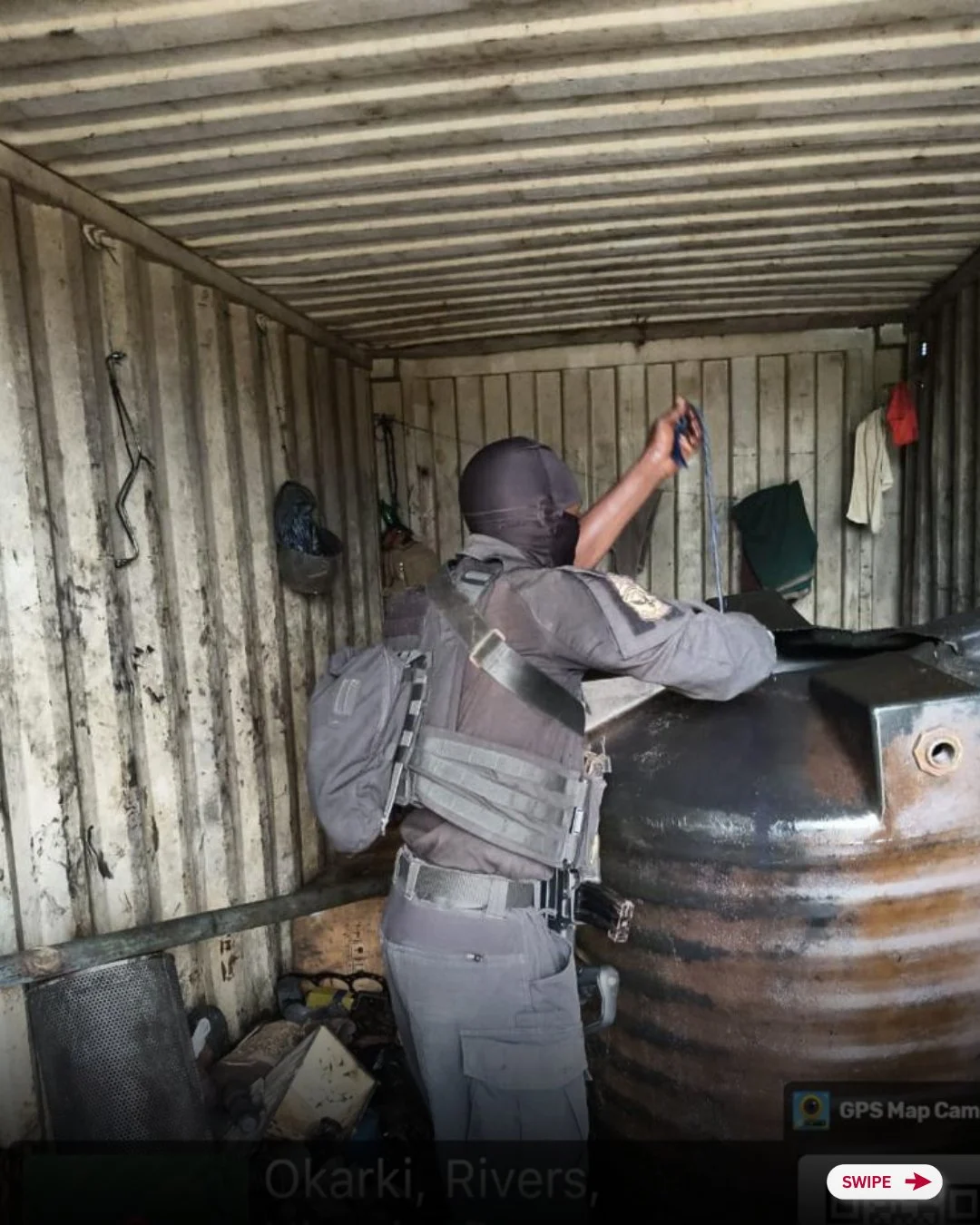 Navy busts illegal fuel depot, seizes 87,000 litres in Rivers