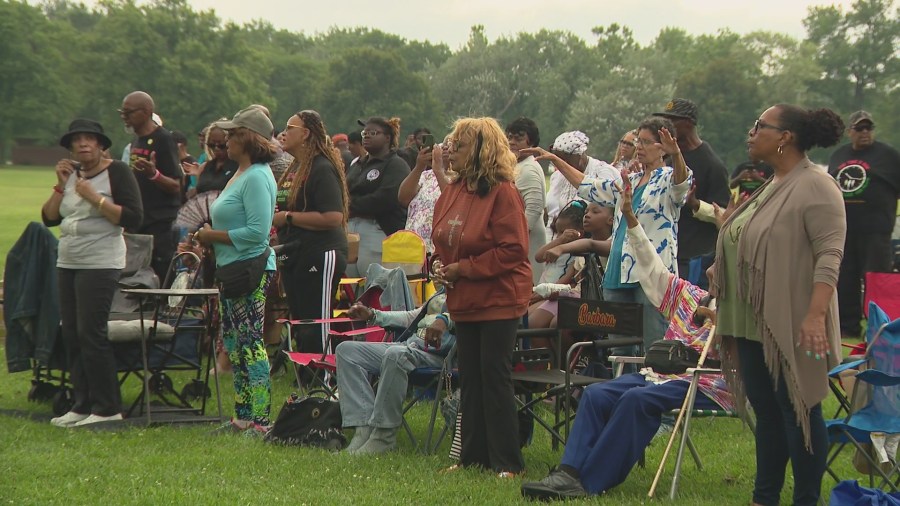 St. Sabina gathers for praise in the park as parish awaits decision on Fr. Pfleger