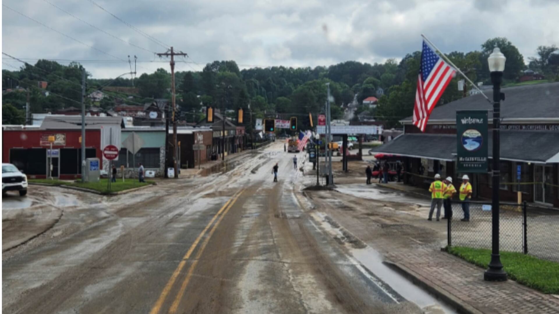 Flooding impacts downtown McCaysville, city water system crippled