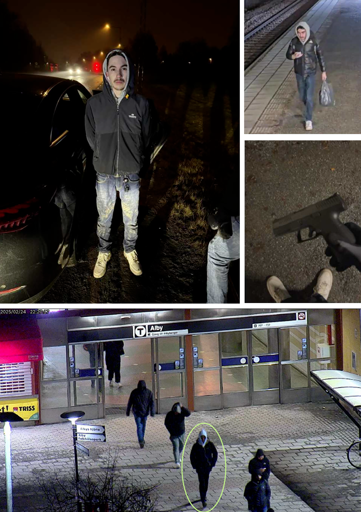 Atilla Azimov, visto em imagens de câmeras de segurança, foi condenado à prisão perpétua pelo assassinato do homem errado