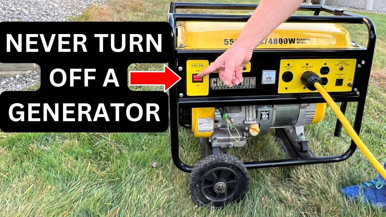 I learned 7 tips to save my generator ⚡
