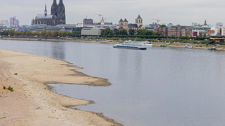 Rhine River hits record low as drought grips Germany