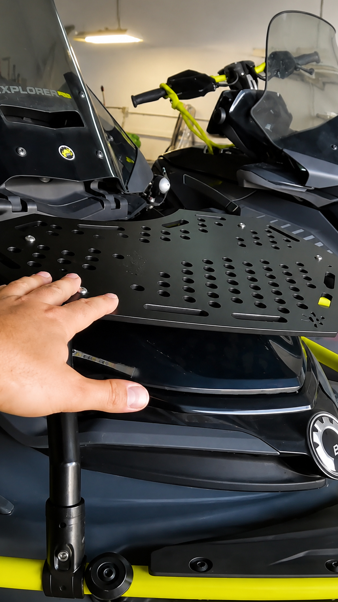 Jet ski gets a custom front rack upgrade