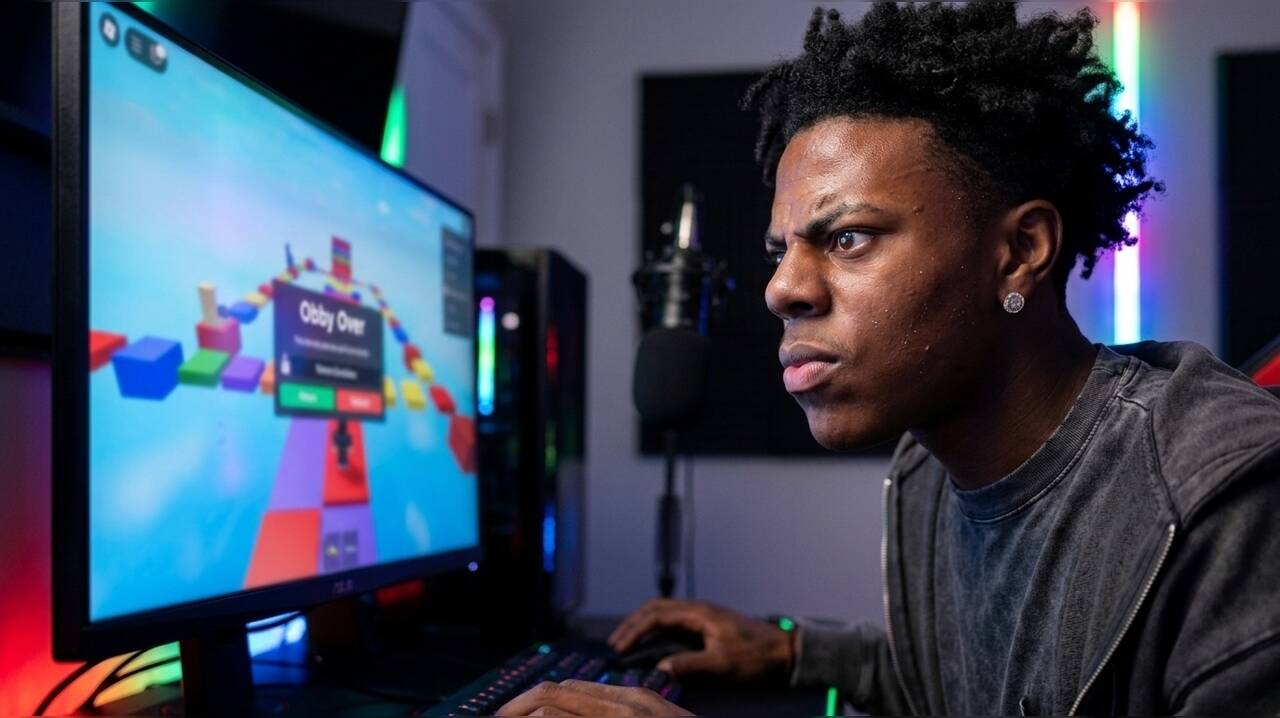 IShowSpeed's Roblox username revealed as he frustratingly fails in game after multiple deaths