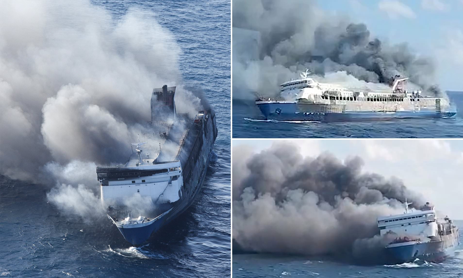 At least five dead and dozens missing after ferry carrying 100s catches ...