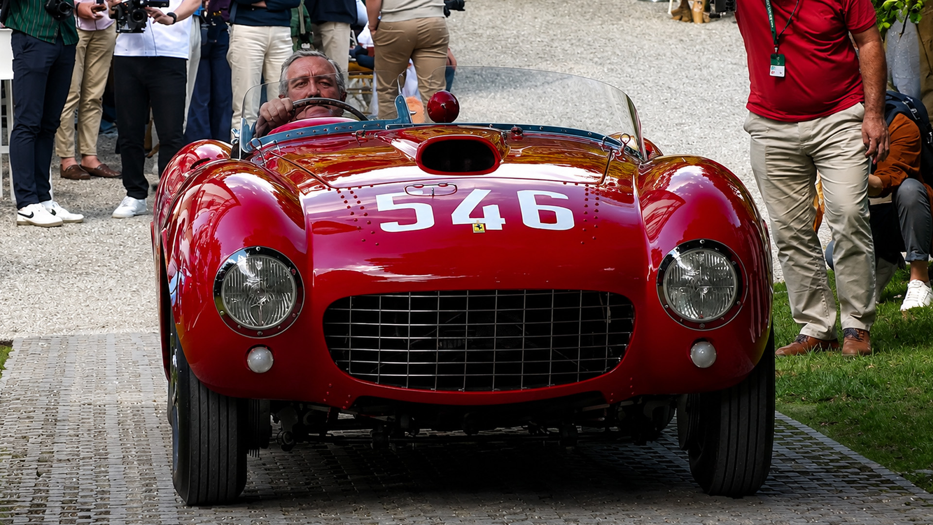 Ferrari 375 MM showcases its classic front end design