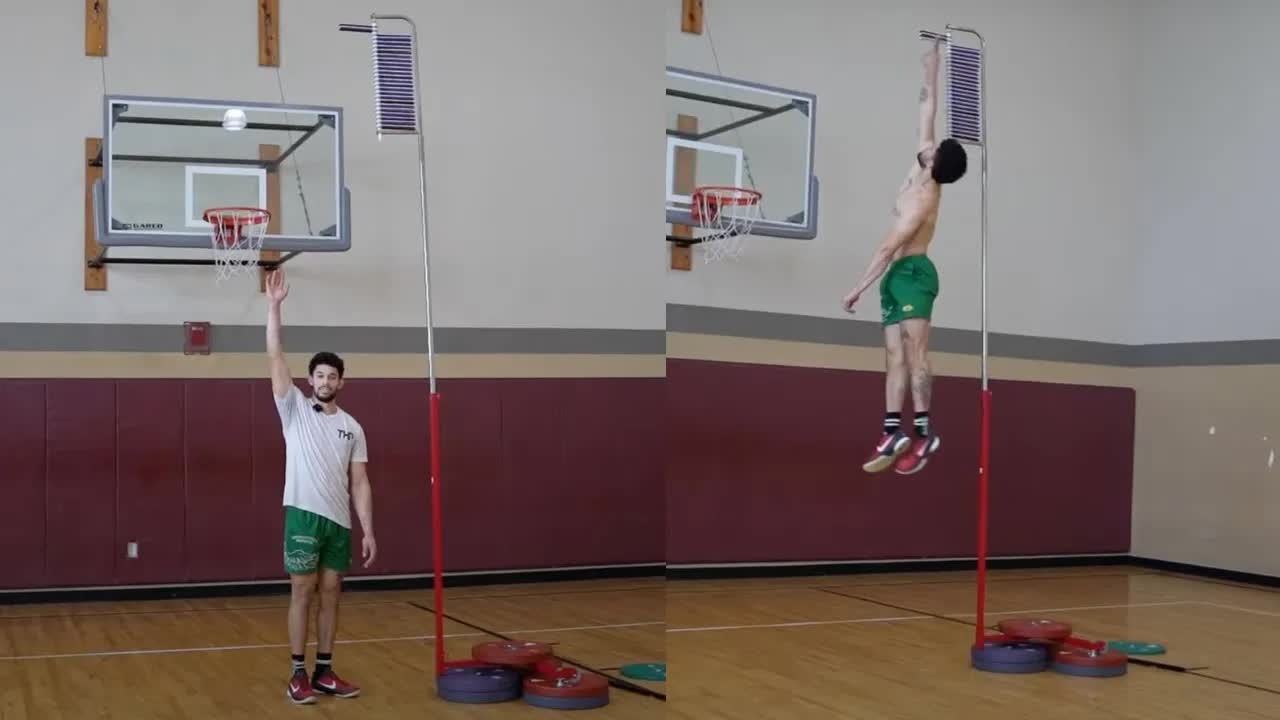 Vertical jump world record attempt