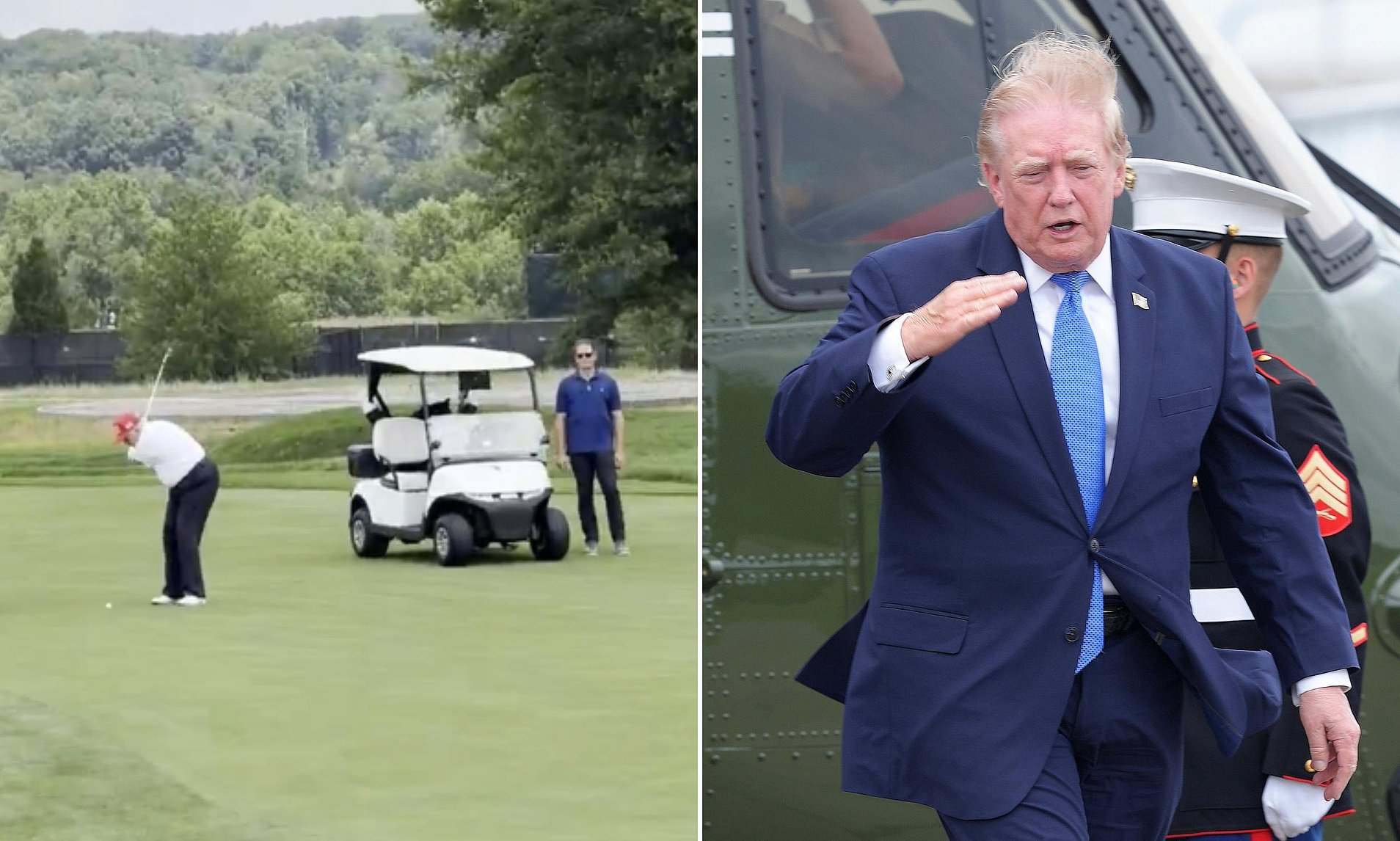 Donald Trump gloats about 'talent' on the golf course after winning another club title