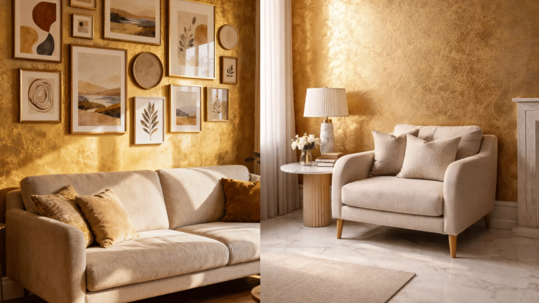From ceilings to accent walls: How gold leafing is redefining ...