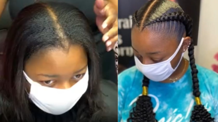The technique behind two braid looks