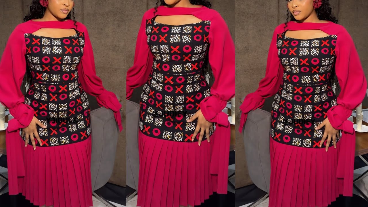 Making a fitted dress with keyhole neckline details