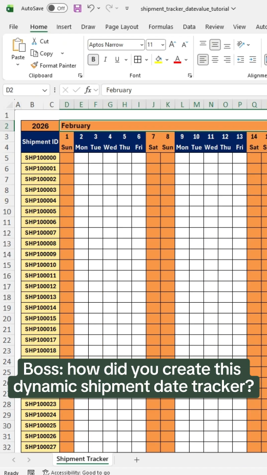 Better ways to manage shipment date tracking