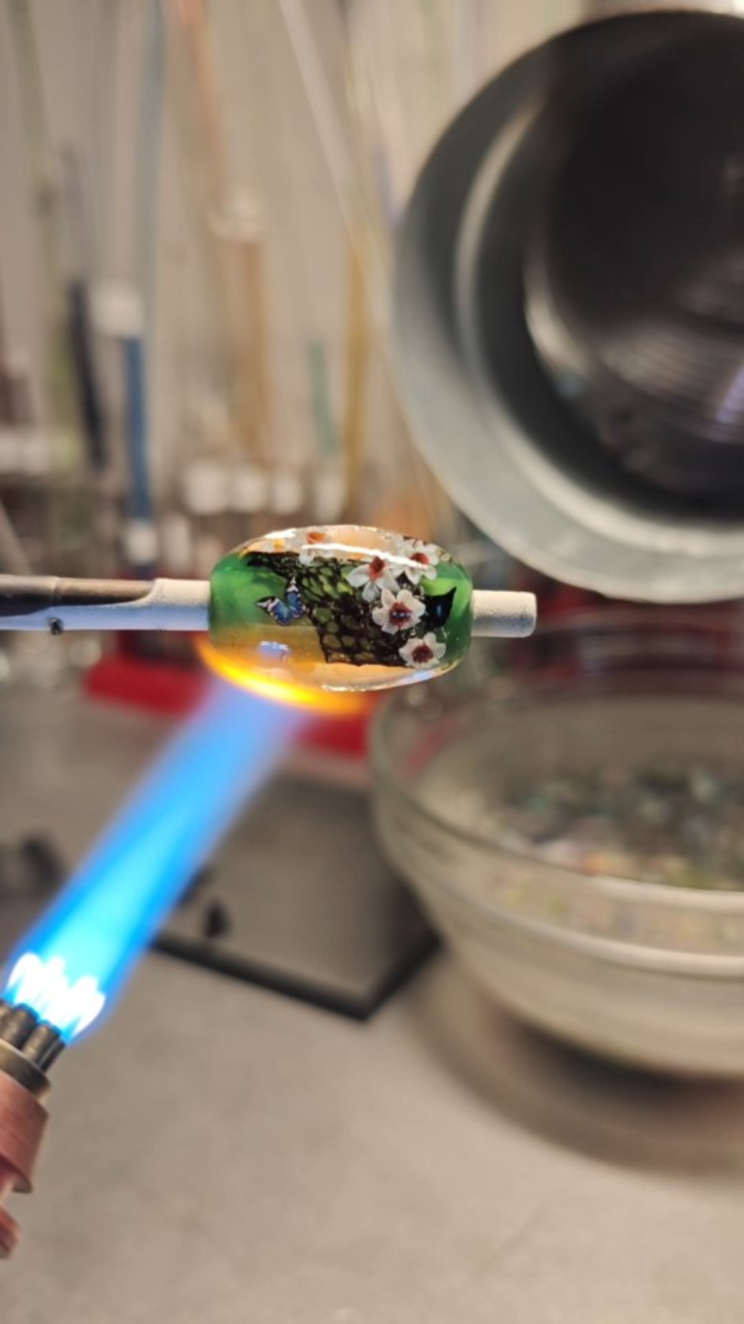 How flame transforms glass into art
