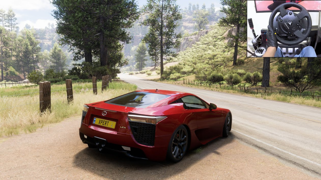 Experience the Lexus LFA in Forza Horizon 5 using Thrustmaster